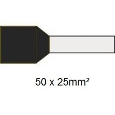 Cimco adereindhuls geisoleerd zwart 25mm2 per 50