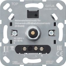 GIRA druk/draai Nevendimmer 3-draads voor gebruik met GIRA led-dimmer 245500