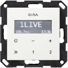 GIRA inbouw radio zuiver wit (hagelwit) 228403