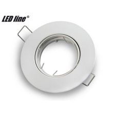 LED line inbouwspot rond kantelbaar mat Wit