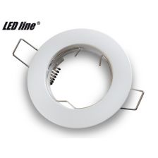 LED line inbouwspot rond vast mat Wit
